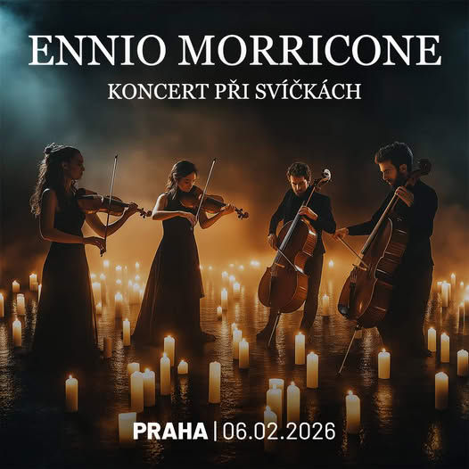 Koncert filmové hudby Ennia Morriconeho při svíčkách v Praha!