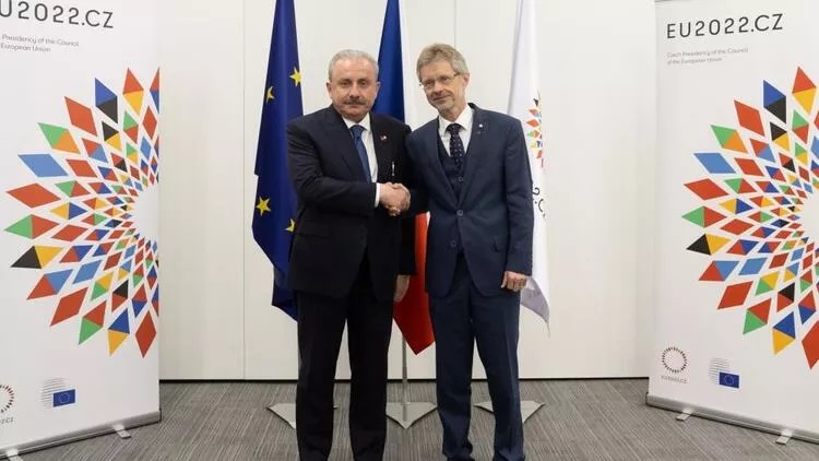 Předseda Tureckého parlamentu Mustafa Şentop se setkal s předsedou českého Senátu Vystrčilem