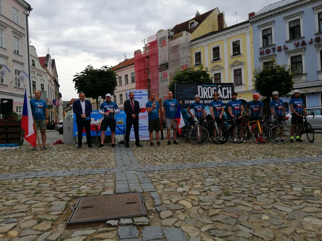 Setkání Cyklo-běh za Českou republiku bez drog v Jindřichově Hradci