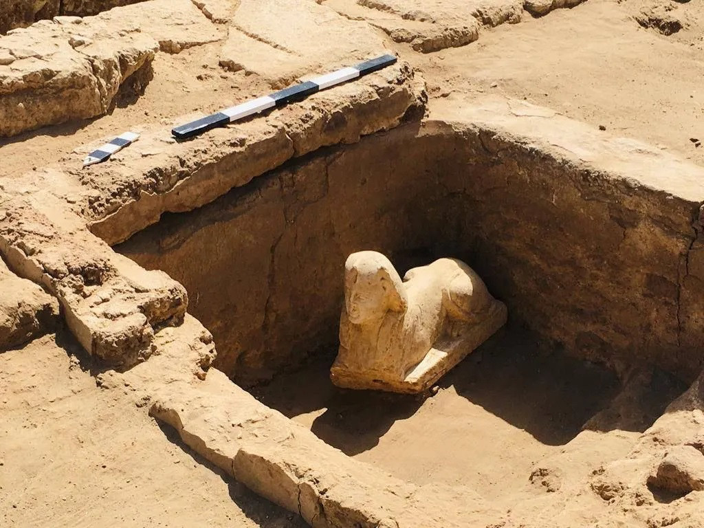 Sfinga nalezená archeology