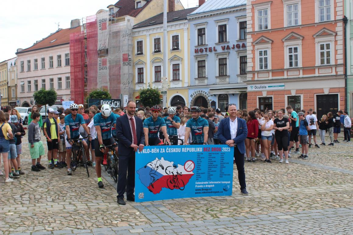 Setkání Cyklo-běh za Českou republiku bez drog v Jindřichově Hradci