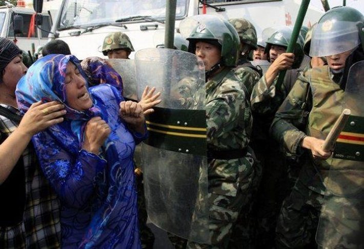 Čínské represe vůči ujgurské muslimské menšině (Creative Commons)